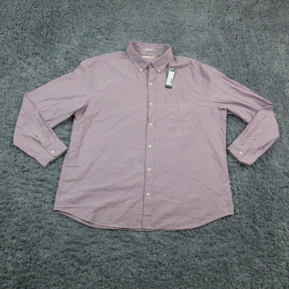 Hawker Rye Dress Shirt Mens 2XL Purple Elemental Oxford Long Sleeve Slim NWT